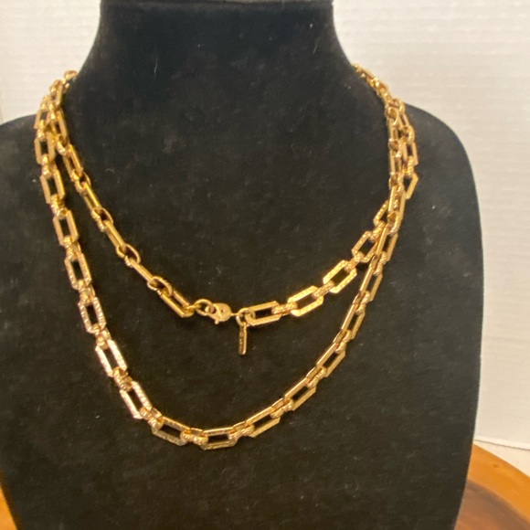 Monet Rectangle Links Long Layering Necklace - Picture 4 of 8